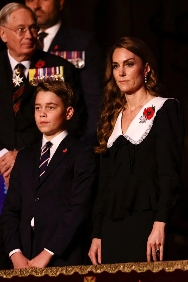 Getty Prince George and Kate Middleton at Royal Albert Hall