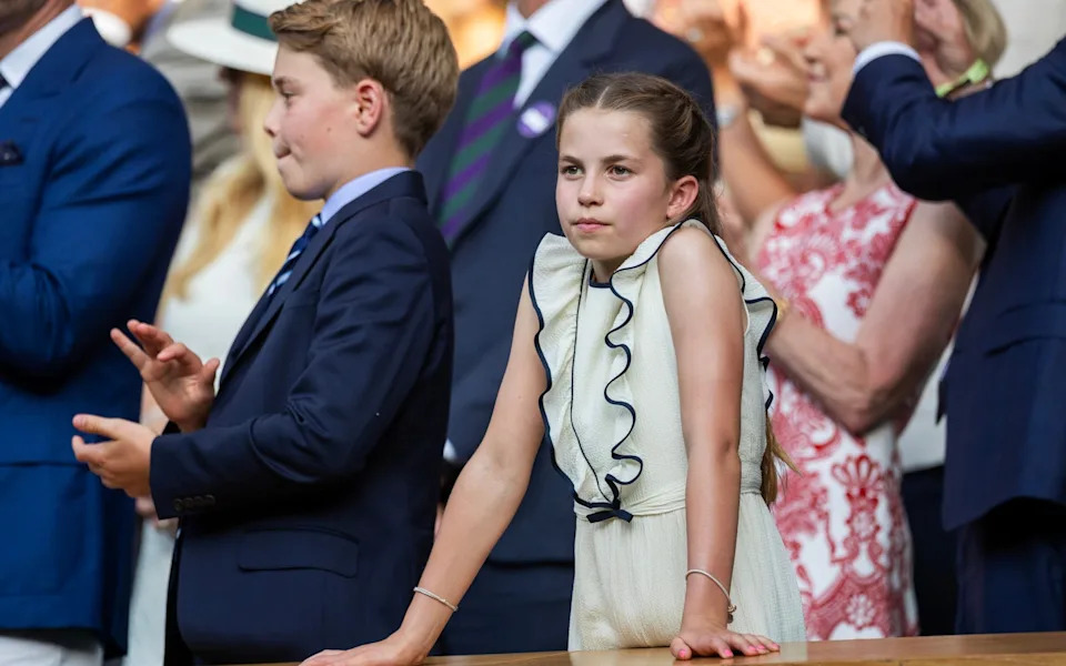 Princess Charlotte during the Wimbledon Lawn Tennis Championships on July 13 2025