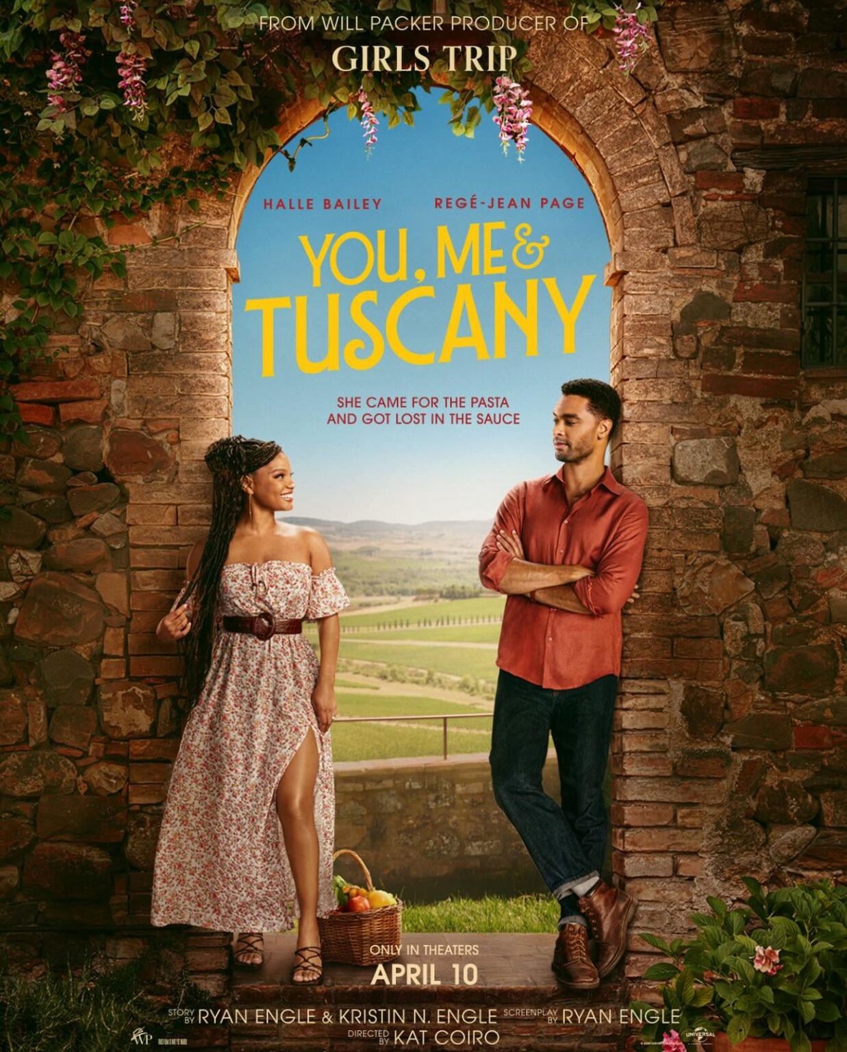 First poster for ‘YOU, ME & TUSCANY’, a new rom-com starring Halle Bailey and Regé-Jean Page