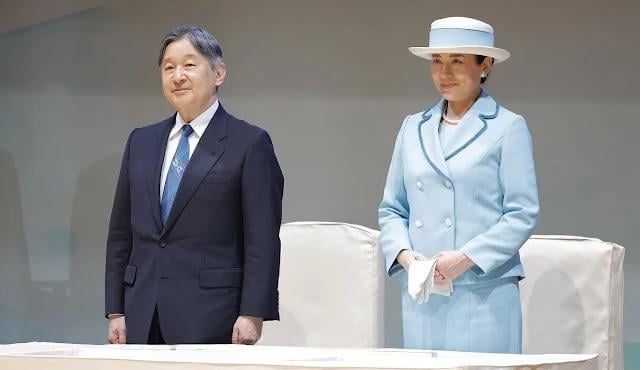 Emperor and Empress of Japan Attend the 44th National Sea Convention in Shima