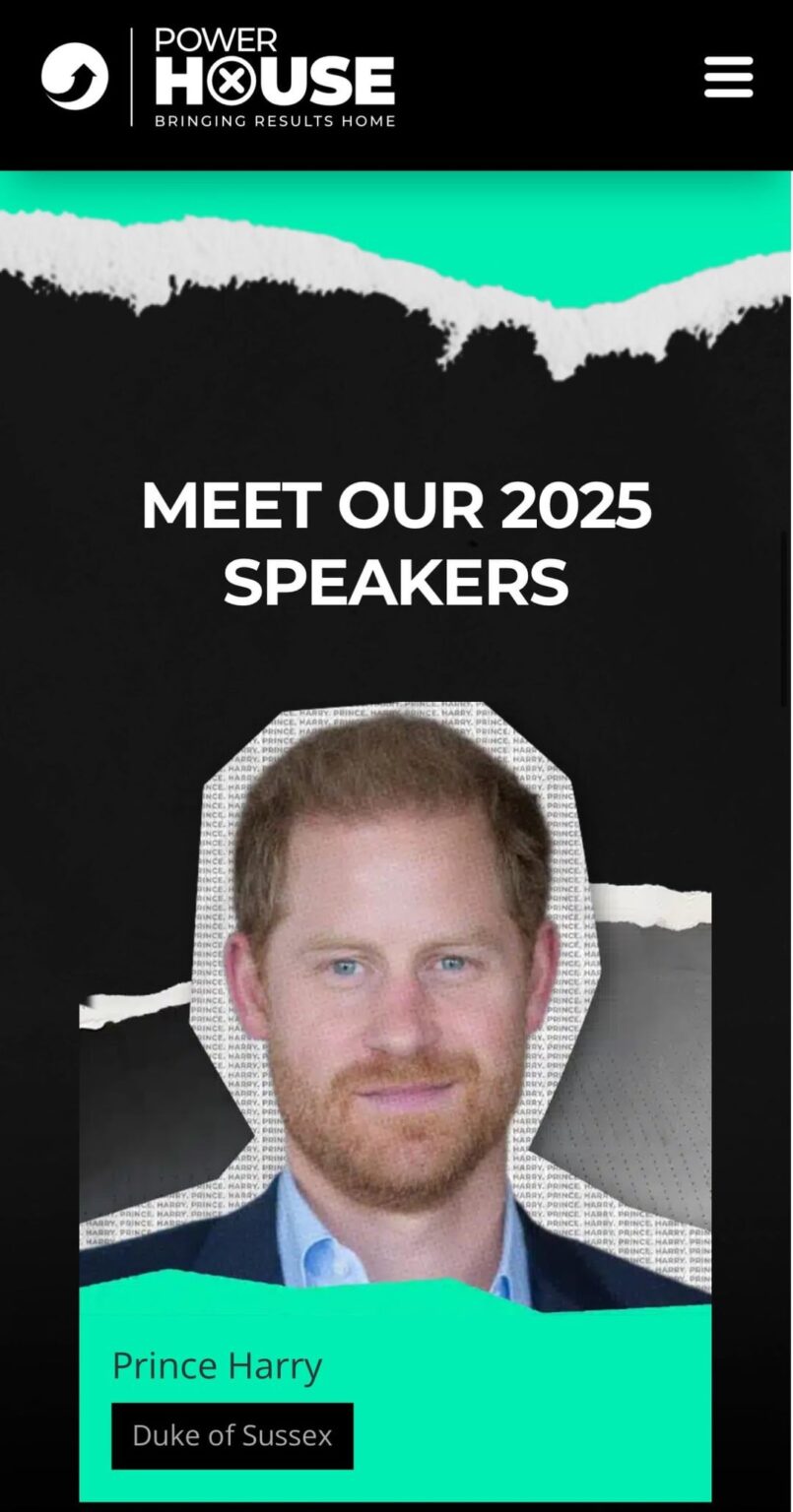 Harry to appear as keynote speaker at real estate/political affairs conference in Toronto on Dec 1