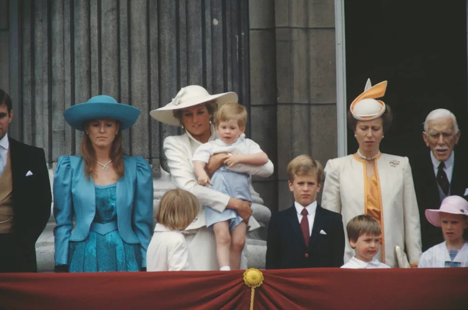 Getty Princess Anne debuting the outfit at Trooping the Colour in 1987