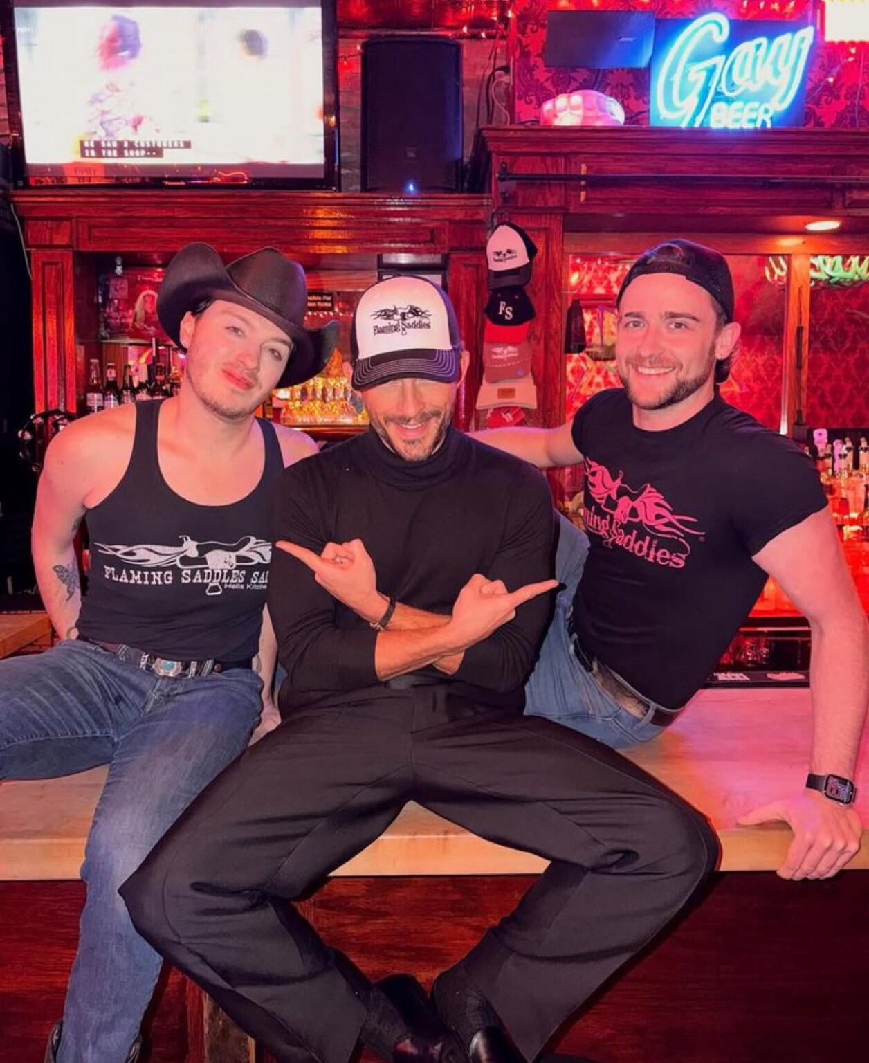 Jonathan Bailey at a gay bar following the ‘WICKED: FOR GOOD’ premiere in New York.