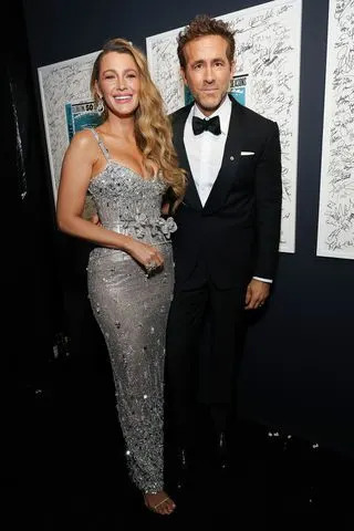 NBC/Kevin Mazur/NBC via Getty Blake Lively and Ryan Reynolds on Feb. 16, 2025