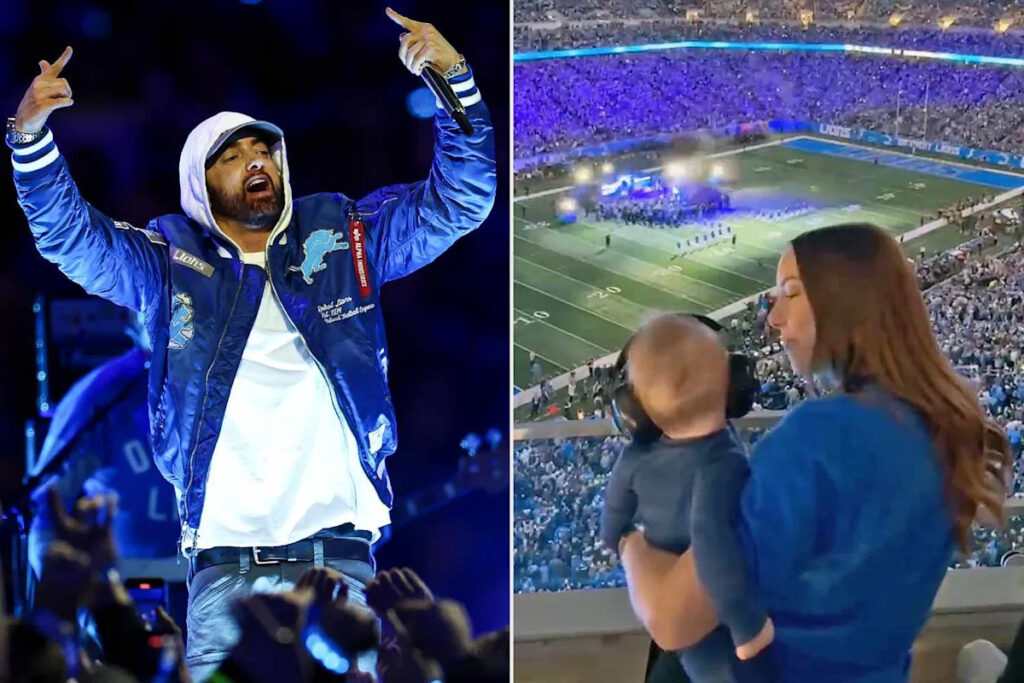 Eminem’s Daughter Hailie Jade Posts Sweet Video of Son Elliot Watching His Grandpa Perform at Thanksgiving Halftime Show Eminem's Daughter Hailie Jade Posts Sweet Video of Son Elliot Watching His Grandpa Perform at Thanksgiving Halftime Show