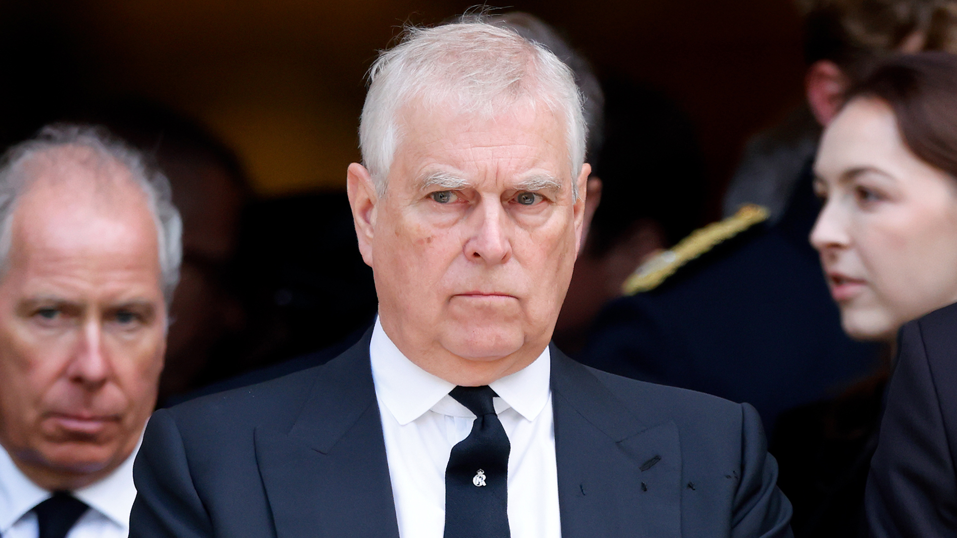 LONDON, UNITED KINGDOM - SEPTEMBER 16: (EMBARGOED FOR PUBLICATION IN UK NEWSPAPERS UNTIL 24 HOURS AFTER CREATE DATE AND TIME) Prince Andrew, Duke of York attends Katharine, Duchess of Kent's Requiem Mass service at Westminster Cathedral on September 16, 2025 in London, England. Katharine, Duchess of Kent was married to Prince Edward, Duke of Kent, a first cousin of Queen Elizabeth II. She died on September 4 at the age of 92 at Kensington Palace surrounded by her family. Having converted to Catholicism in 1994, her funeral takes place at Westminster Cathedral and is the first Catholic funeral to be held for a member of the royal family in modern British history. Her Royal Highness will be laid to rest at the Royal Burial Ground at Frogmore, Windsor. (Photo by Max Mumby/Indigo/Getty Images)