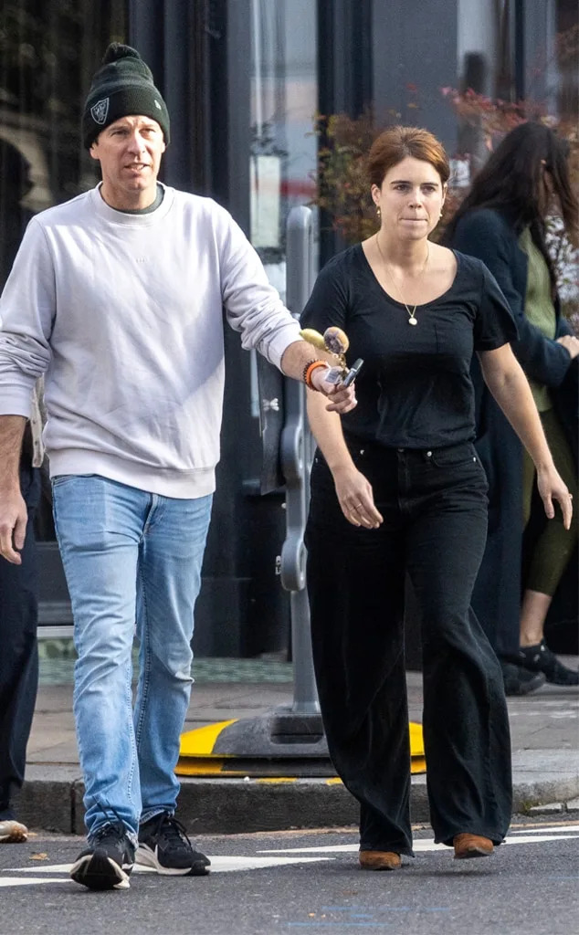 Princess Eugenie and Jack Brooksbank Seen for First Time After Prince Andrew Is Stripped of Royal Title