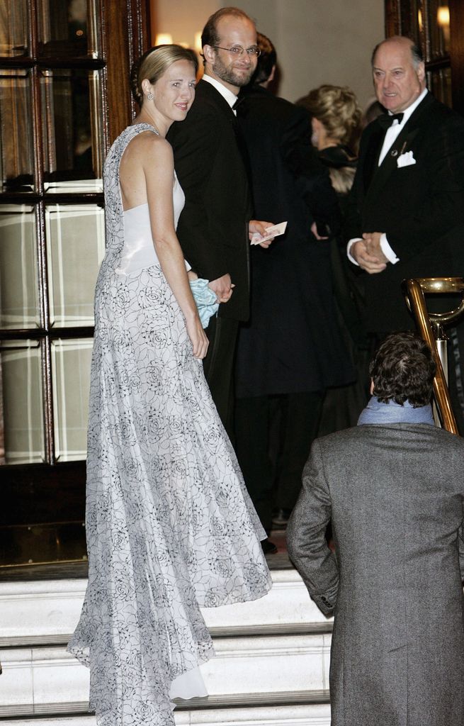 Lord Nicholas Windsor and Paola pictured at the late Queen's 80th birthday in 2006