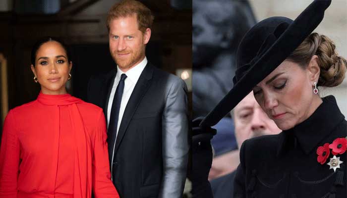 Meghan Markle shares Harrys battle ground video after Kates tribute to veterans