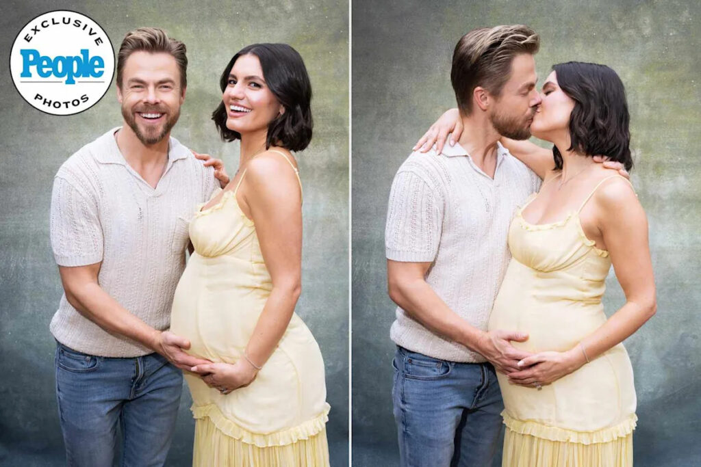 Derek and Pregnant Hayley Hough Prepare for Their Baby on the Way with 'Ethereal' and 'Dreamy' Baby Shower (Exclusive)