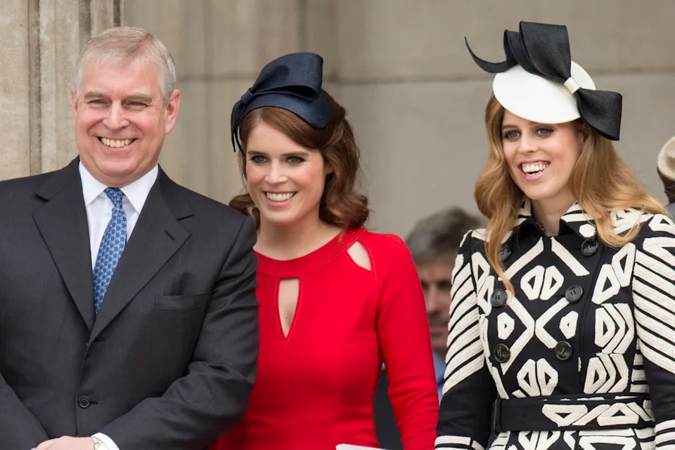 Getty Andrew Mountbatten-Windsor, Princess Eugenie, and Princess Beatrice in 2016.