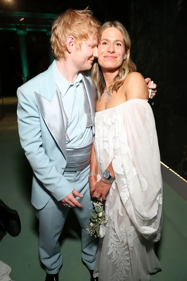 Kevin Mazur/MG24/Getty Images Ed Sheeran and Cherry Seaborn attend The 2024 Met Gala Celebrating