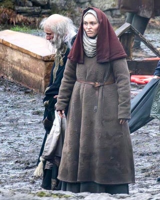 First look at Lily-Rose Depp on the set of Robert Eggers’ upcoming film “Werwulf”, scheduled for release December 25, 2026