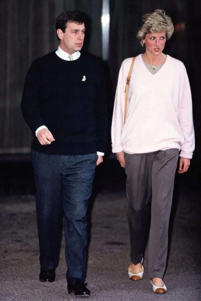 Getty Prince Andrew and Princess Diana on March 5, 1990