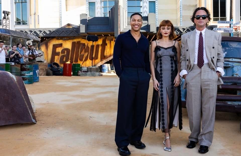 Ella Purnell, Aaron Moten & Walton Goggins at the Fallout Season 2 Special Screening in Sydney, Australia.