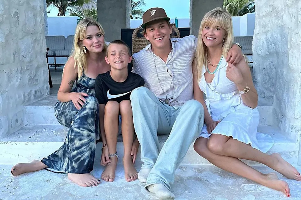 Reese Witherspoon/Instagram Reese Witherspoon with kids Ava, Tennessee and Deacon