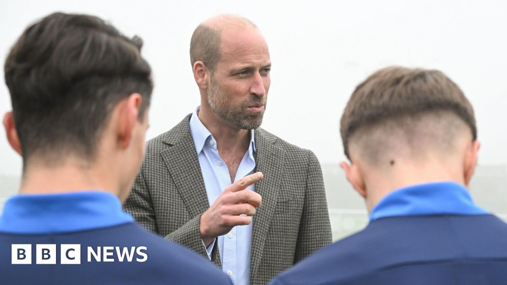 Prince William opens new access road at Cornish football club Prince William opens new access road at Cornish football club