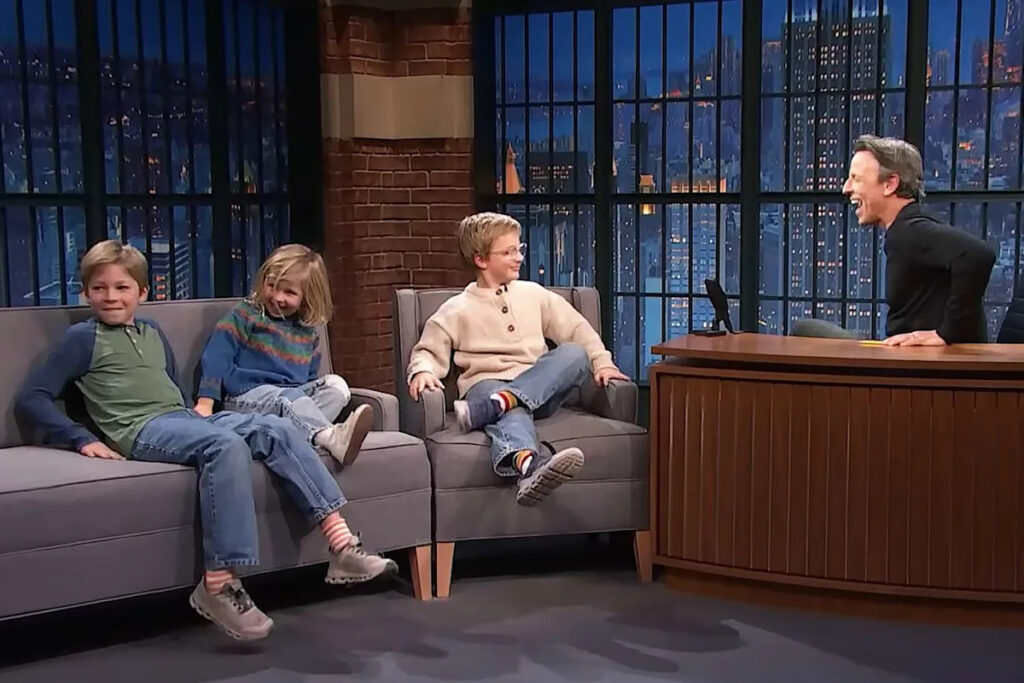 Seth Meyers’ Daughter, 4, Steals the Show with Adorably Unfiltered Answers During “Late Night” Appearance with Her Brothers Seth Meyers' Daughter, 4, Steals the Show with Adorably Unfiltered Answers During “Late Night” Appearance with Her Brothers