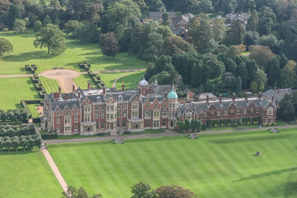 David Goddard/Getty Aerial view of the Sandringham Estate.
