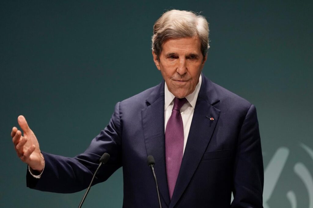 King Charles knights former Senator John Kerry in closed door reception