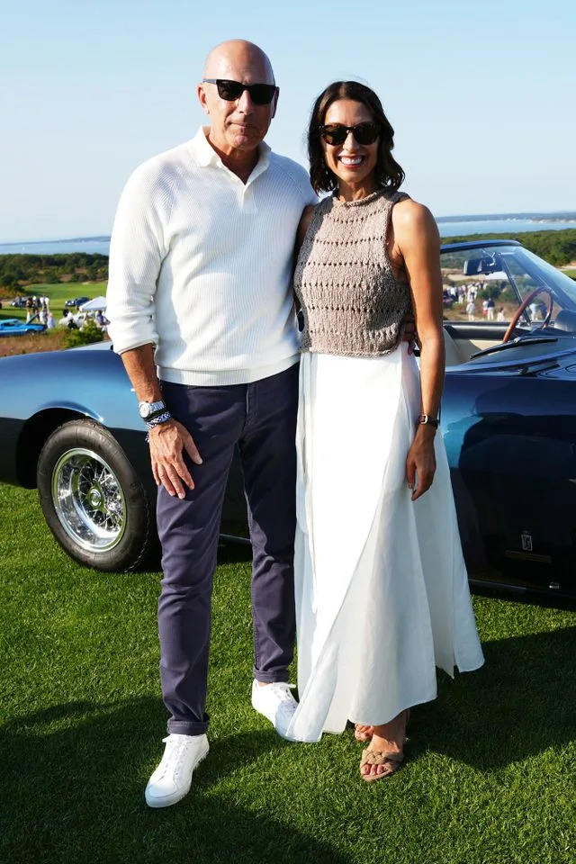 Jared Siskin/Patrick McMullan via Getty Matt Lauer and Shamin Abas in Bridgehampton, New York on Sept. 14, 2024