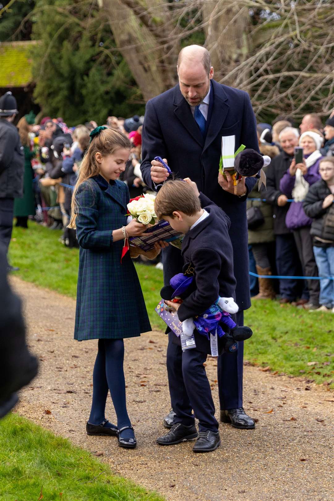 Prince William and his children are also at Sandringham every Christmas