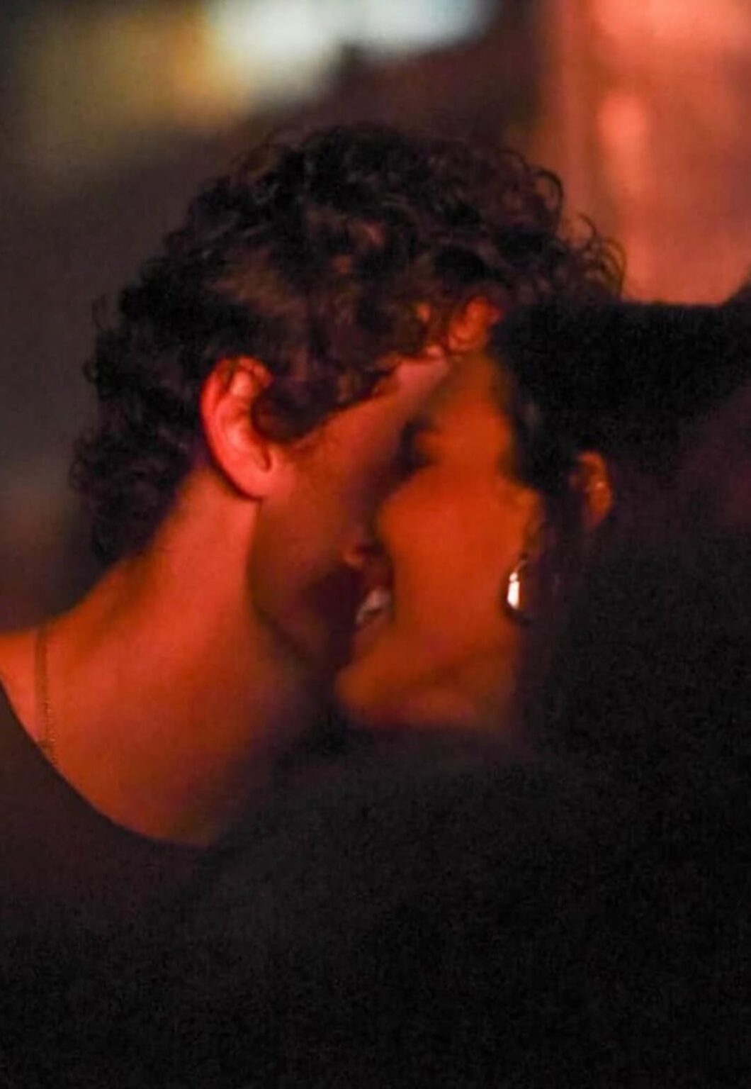 Shawn Mendes and Bruna Marquezine looking flirty at the Dua Lipa concert in Sao Paulo