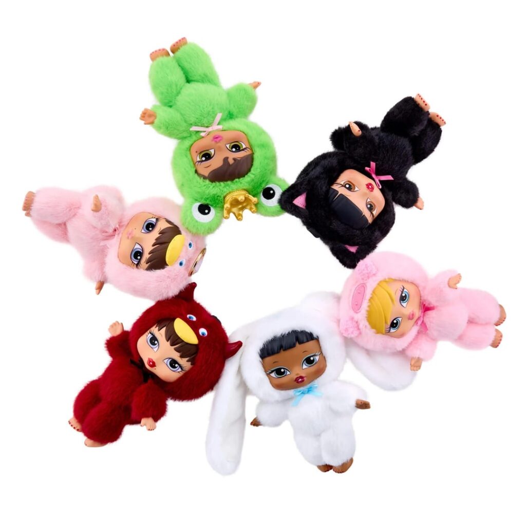 Bratz gets into the Labubu/bag charm trend with Bratziez, blind box plush collectibles.