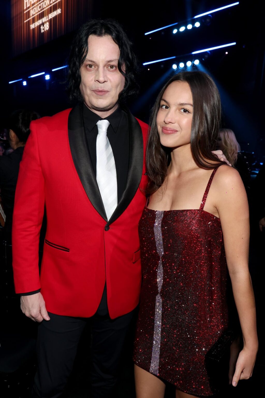 Jack White & Olivia Rodrigo at the 2025 Rock & Roll Hall of Fame Induction Ceremony in Los Angeles, California. (November 8, 2025)