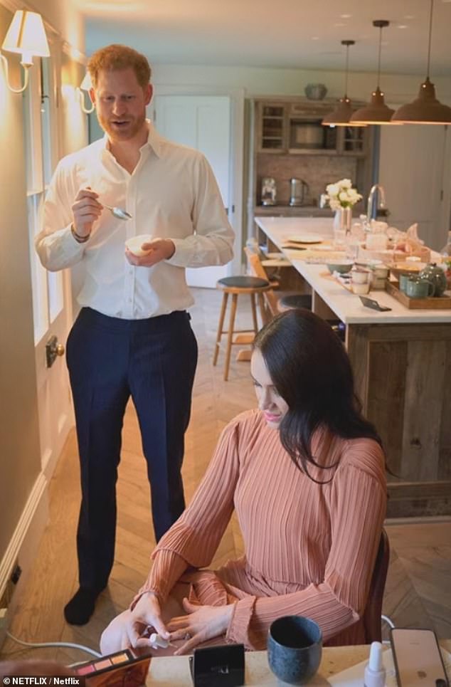 Despite spending £4.2million to make Frogmore Cottage look like a 'Californian condo', the pair spent just six months there before relocating to California, where they bought an £11million mansion in Montecito