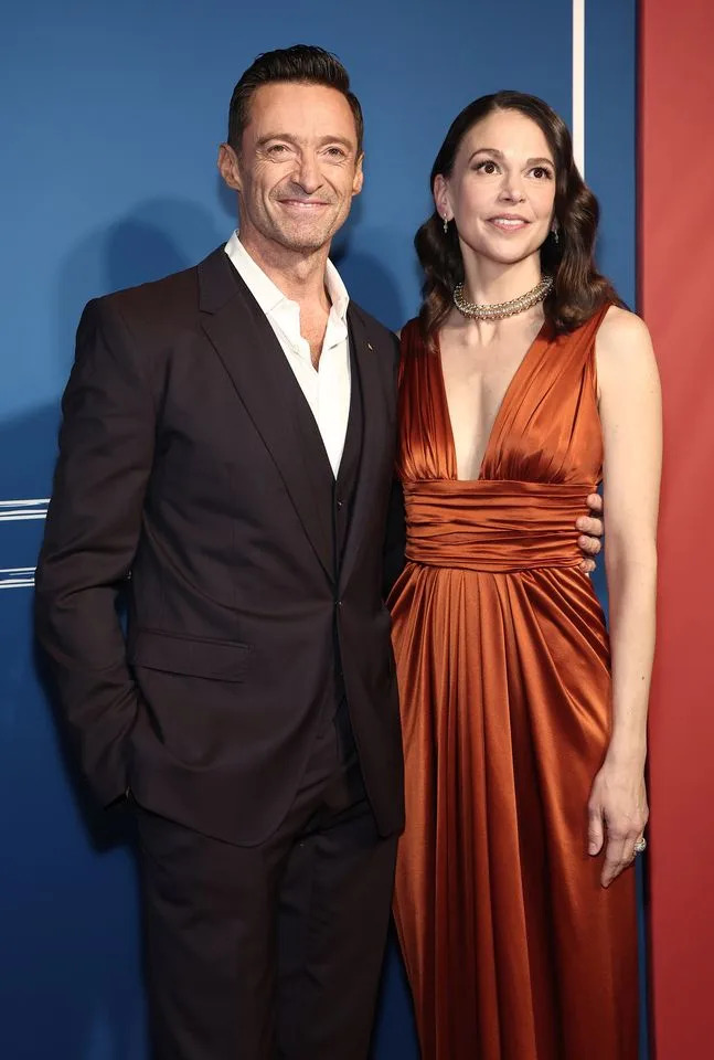 Getty Images Hugh Jackman and Sutton Foster attend the opening night of