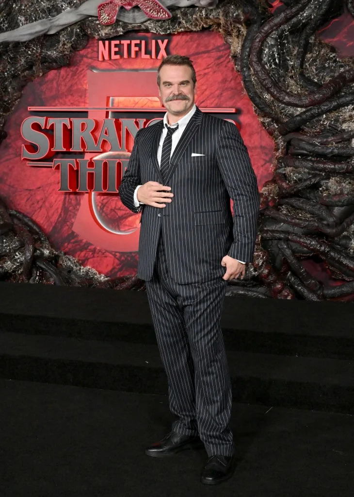 Harbour previously lost 80 pounds for his “Stranger Things” role. FilmMagic