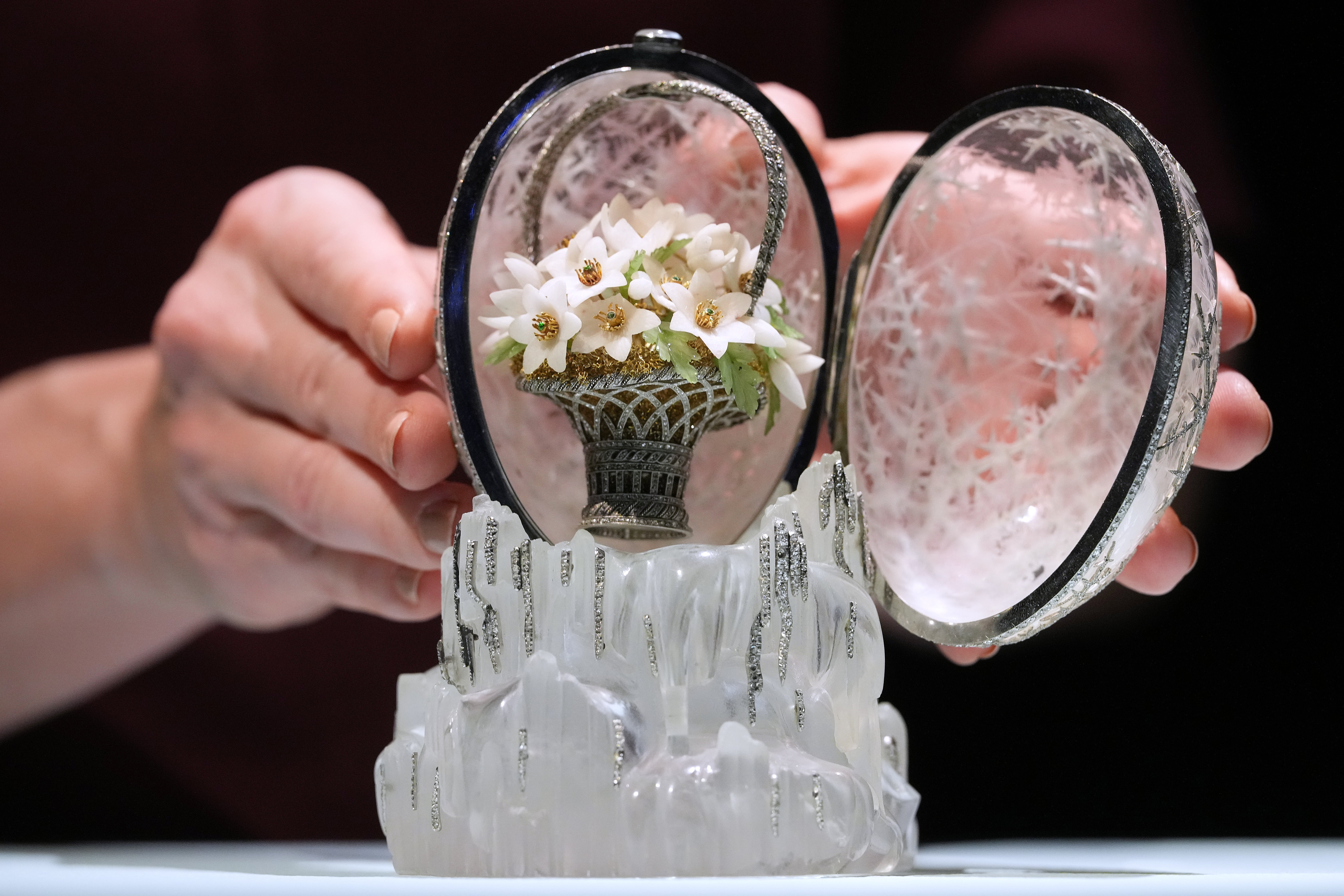 The Winter Egg was a lavish Easter gift for his mother, Dowager Empress Maria Feodorovna