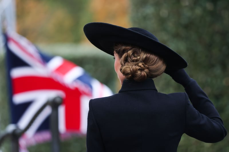 Kate Middleton at the Armistice Day Service of Remembrance on November 11, 2025.