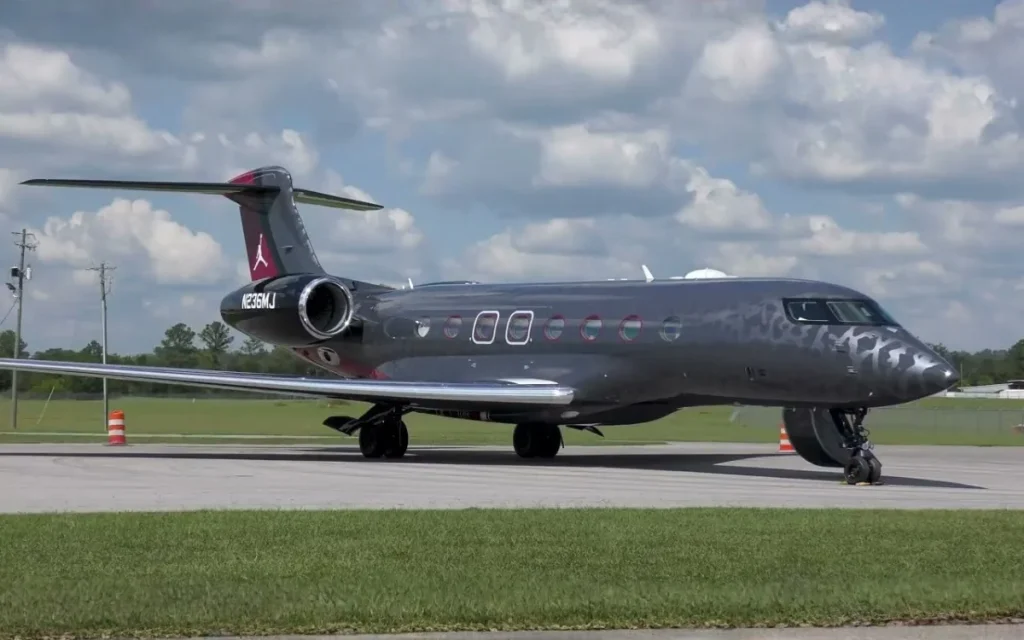 Michael Jordan's $78,000,000 private jet spotted picking him up in Portugal in stunning display of wealth