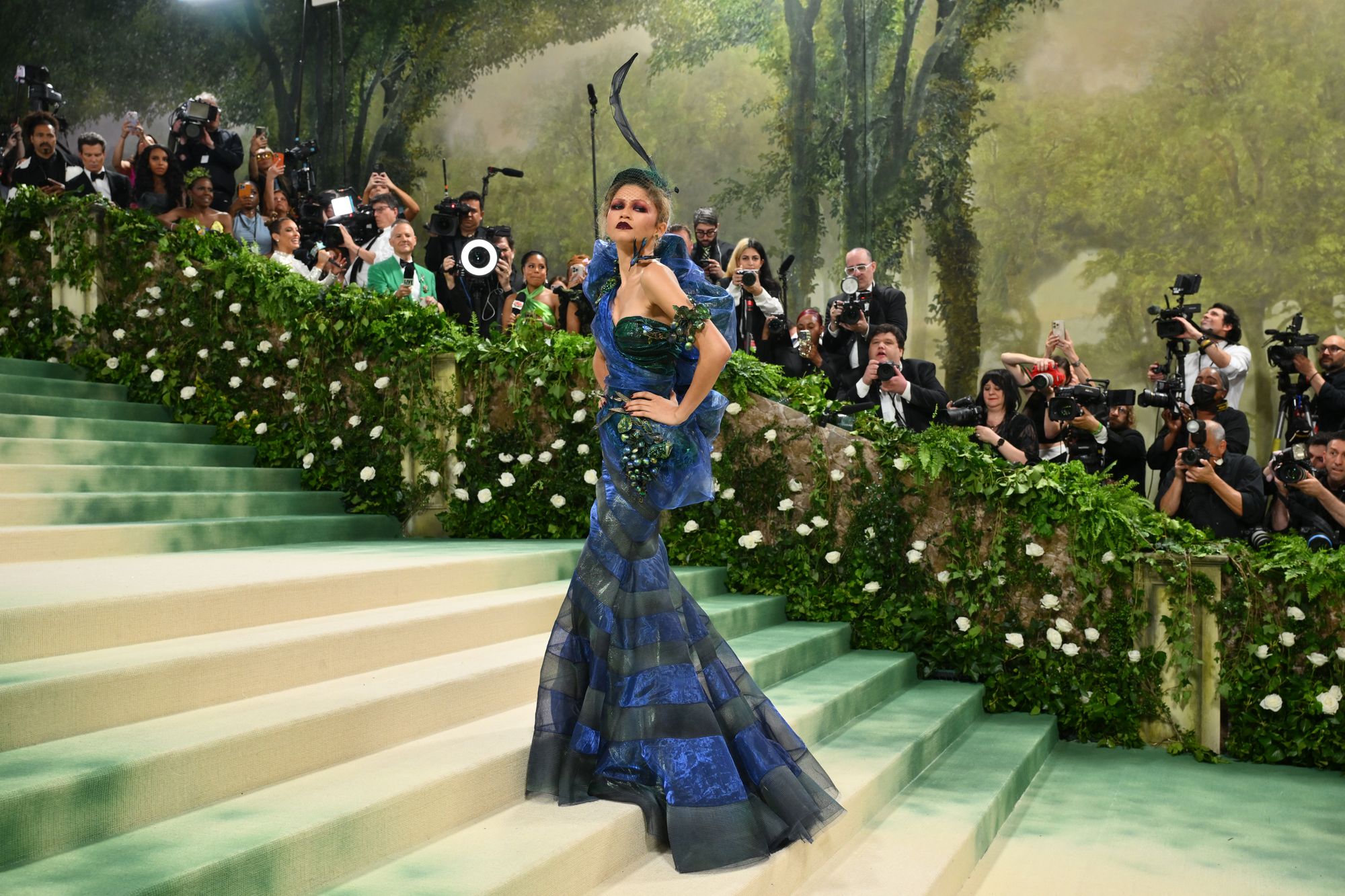 Zendaya in John Galliano for Maison Margiela for the 2024 theme of ‘Sleeping Beauties: Reawakening Fashion’