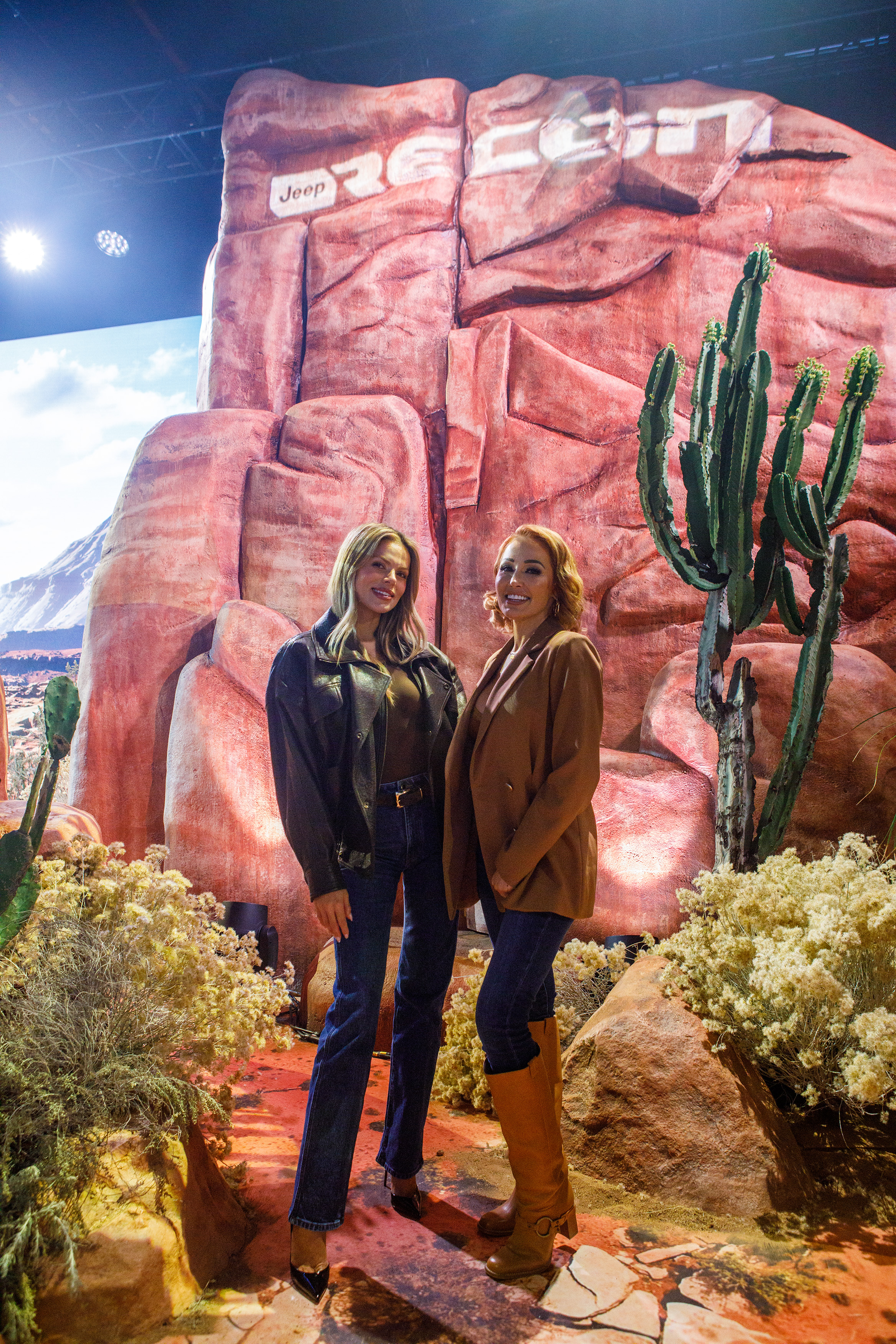Brooks Nader and Mary Bonnet at the all-new, all-electric 2026 Jeep® Recon reveal event.