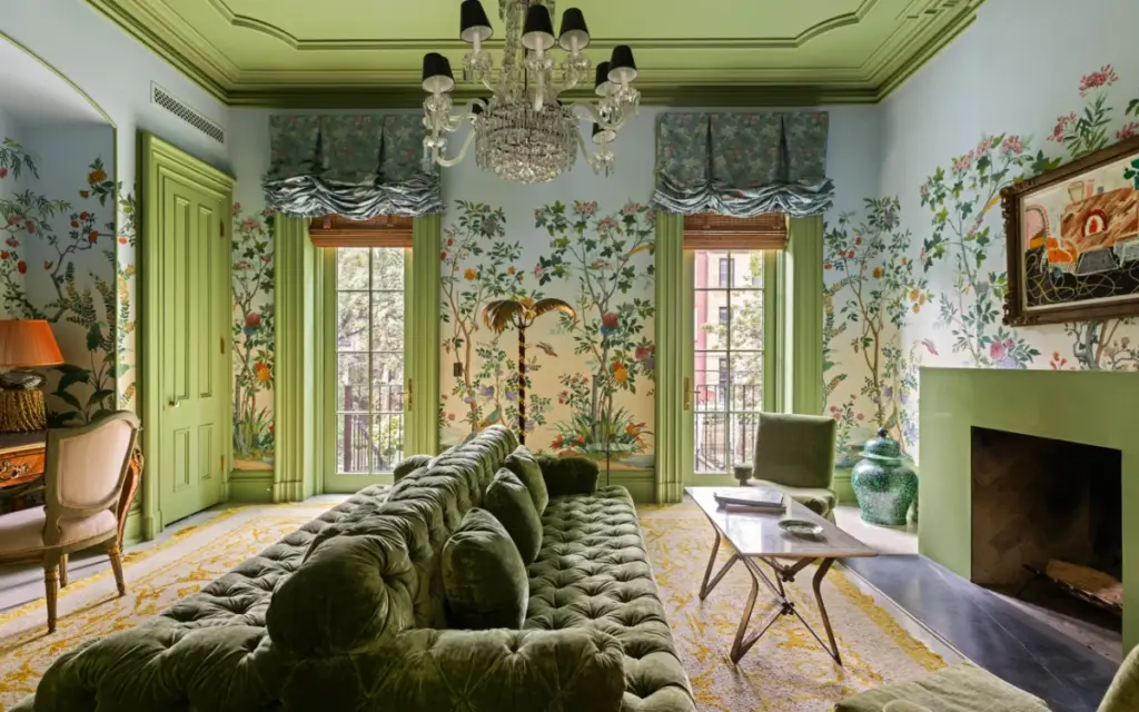 Lily Allen and David Harbour are selling their $8,000,000 Brooklyn townhouse, where maximalism meets New York cool
