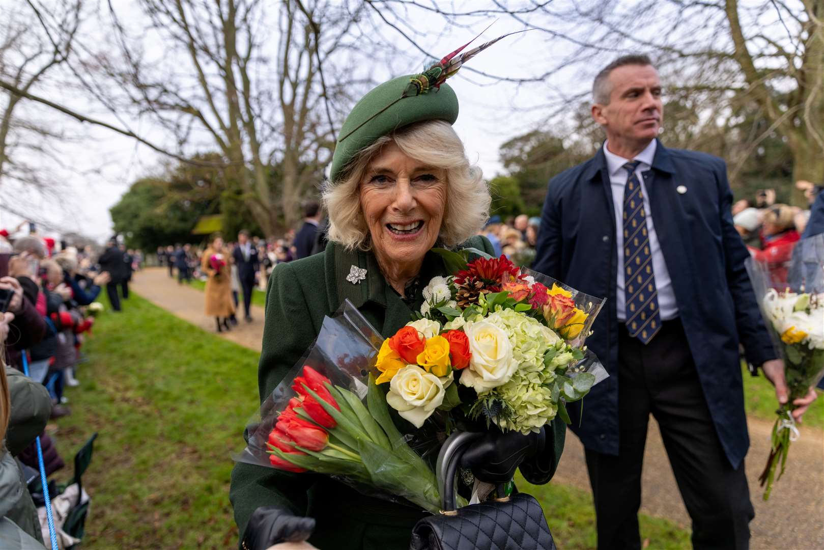 Queen Camillia at last year’s Christmas Day at Sandringham
