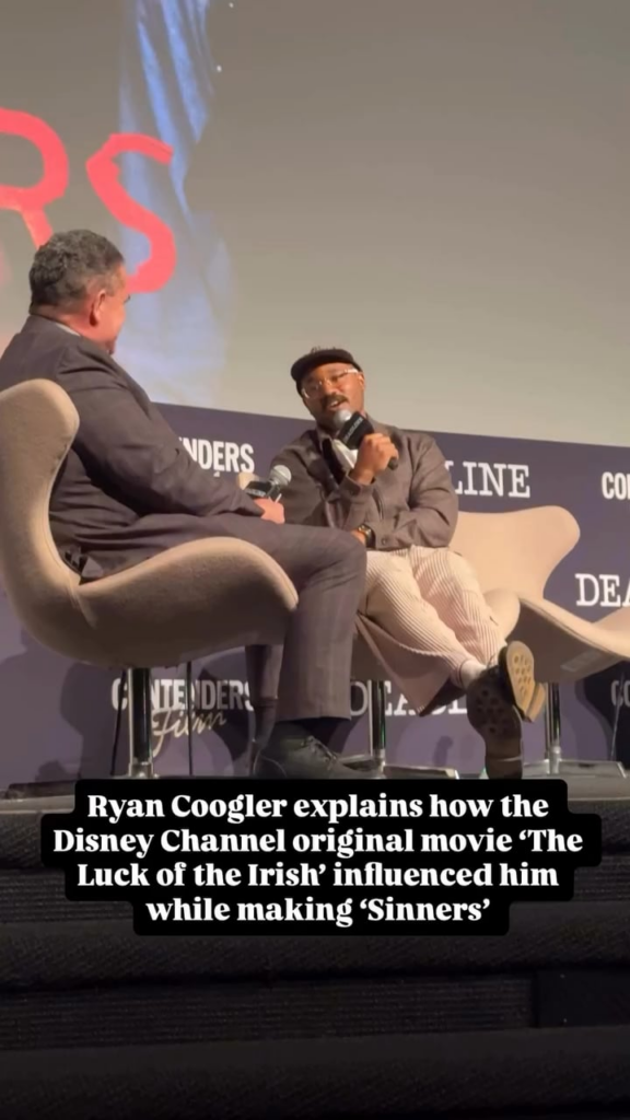Ryan Coogler explains that the Disney Channel Original Movie ‘The Luck of the Irish’ inspired ‘Sinners’ (and the woman who pitched the idea to Disney was in the audience)