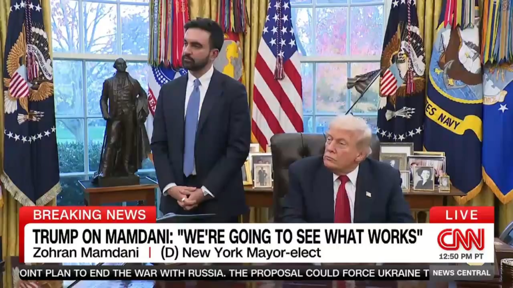 Donald Trump to Zohran Mamdani after Mamdani was asked if he thinks Trump is a fascist: “That's okay. You can just say yes. It's easier than explaining it. I don't mind.”