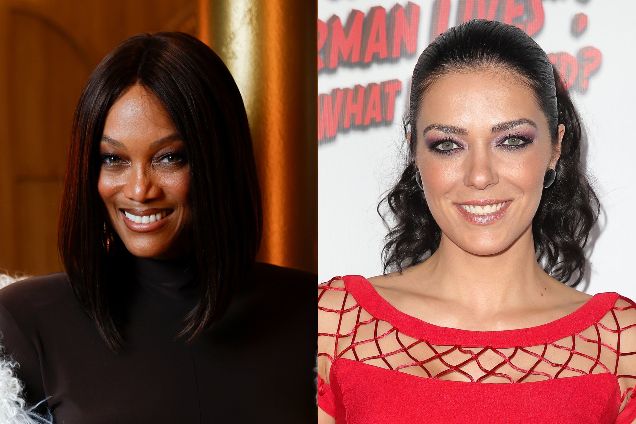 ‘America’s Next Top Model’ winner Adrianne Curry (right) says makeover from Tyra Banks left her ‘partially bald’