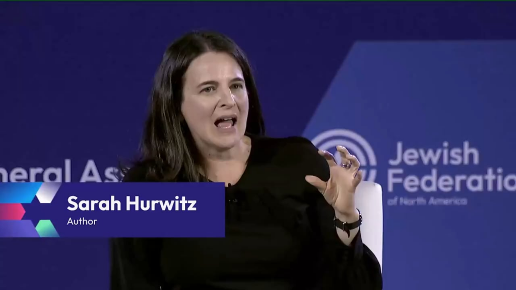 Former Obama speechwriter Sarah Hurwitz - "They think the lesson of the Holocaust is…you fight the big powerful people hurting the weak people."