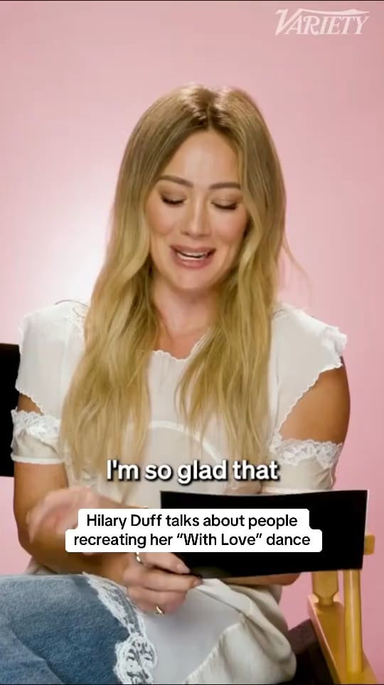 Hilary Duff talks about people recreating the ‘With Love’ choreo: ‘It’s not necessarily fun to watch yourself get made fun of but I can also have a chuckle and ride the wave’