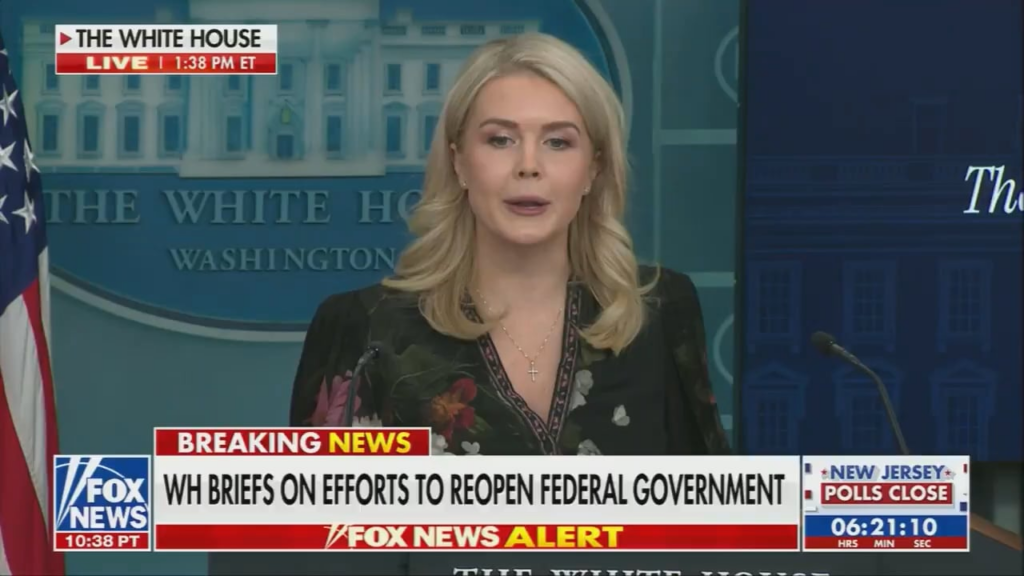 Reporter: The president posted that the voting in California is rigged, what evidence does he have of that? ...Leavitt: It's absolutely true that there is fraud in California's elections. It's just a fact.