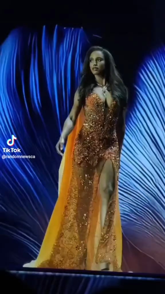 Miss Universe Jamaica, Dr Gabrielle Henry, took a terrifying fall during the preliminary competition of the 2025 Miss Universe pageant. Had to be removed in a strecher.
