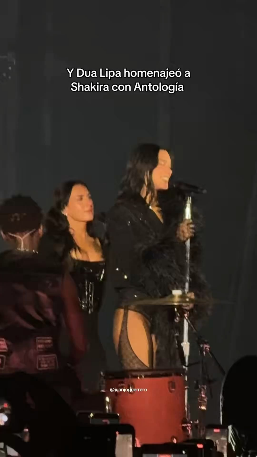 Dua Lipa covers Shakira’s ‘Antología’ at her concert in Bogota, Colombia