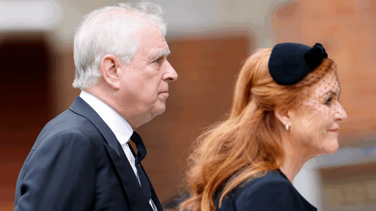 Royal Source Says Princess Beatrice Fears Dad Andrew “Would Be Crushed” If Sarah Ferguson “Met Someone New” Prince Andrew walking behind Sarah Ferguson at the Duchess of Kent's funeral