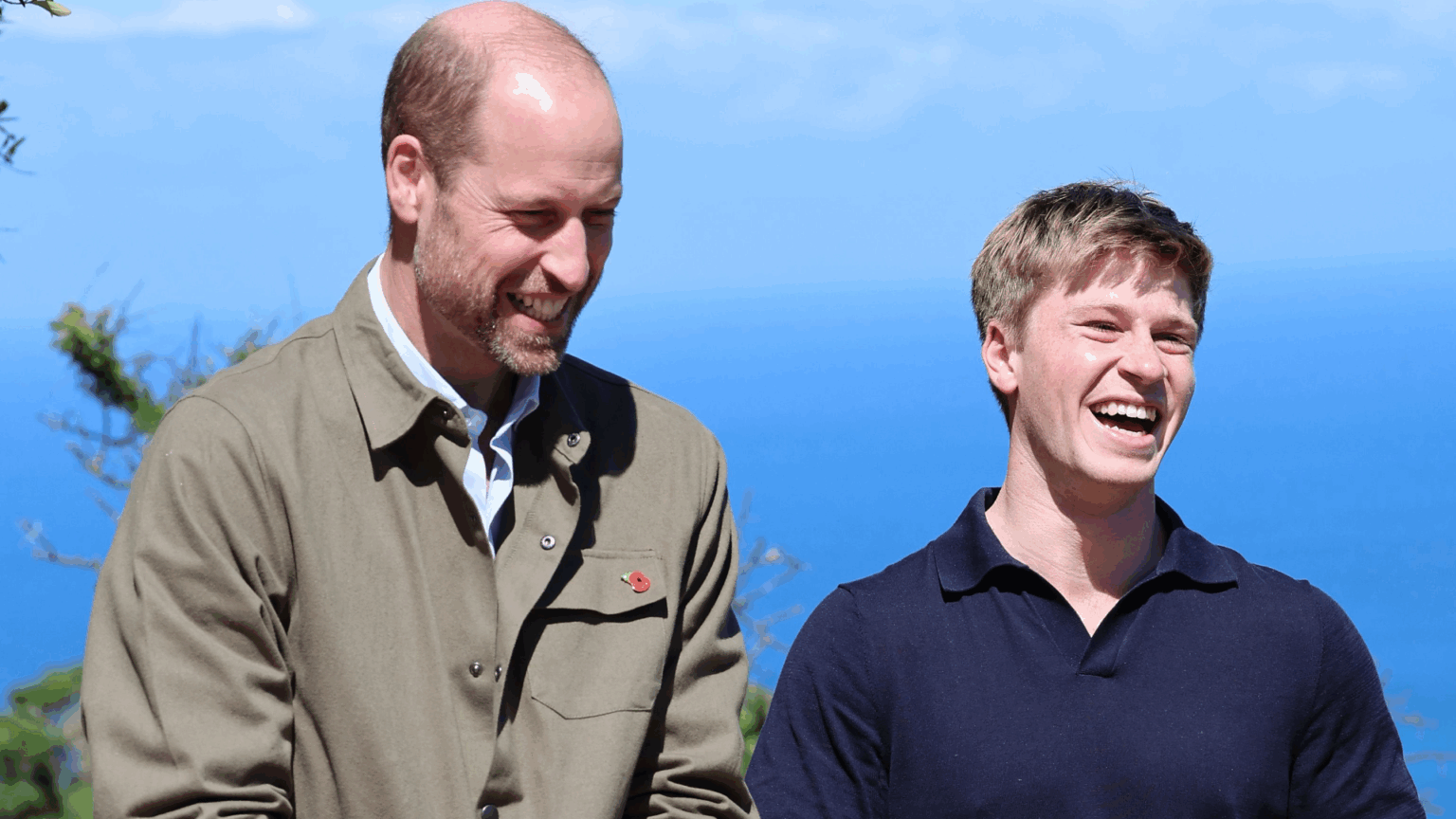 Prince William and Robert Irwin