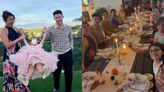 Priyanka Chopra gives a glimpse of her Thanksgiving celebration with family.